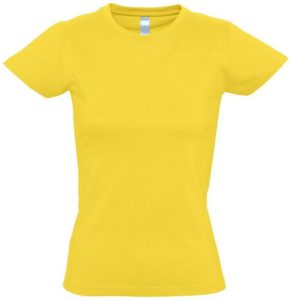 tee-shirt-femme-jaune